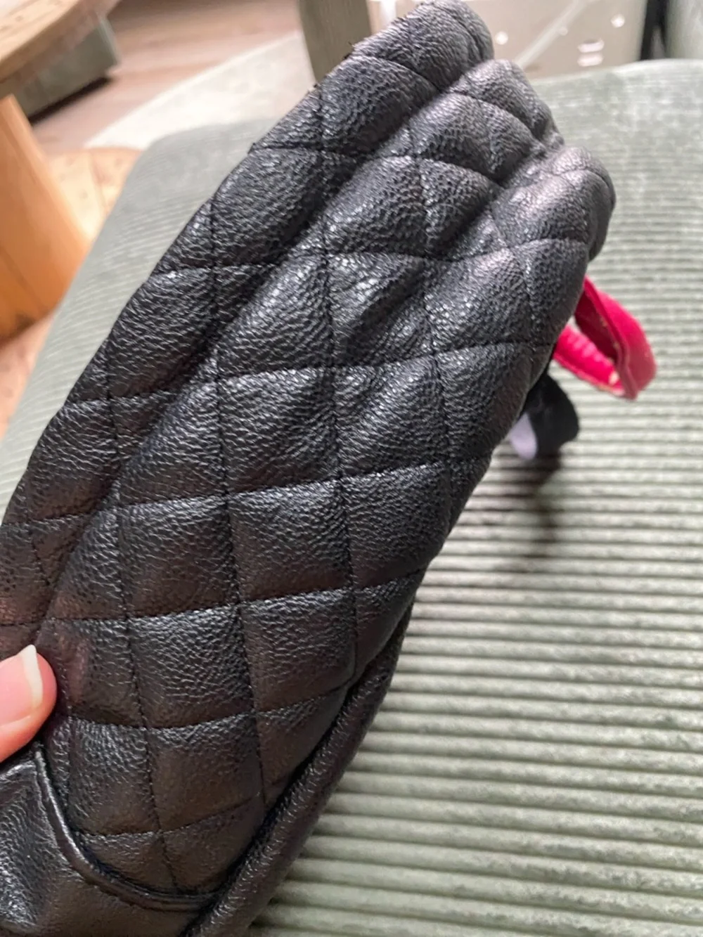 Betsey Johnson Black Faux Leather Backpack with Gold Accents